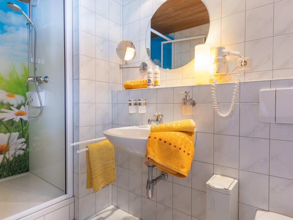 Badezimmer im Apartment Morgensonne in Bezau